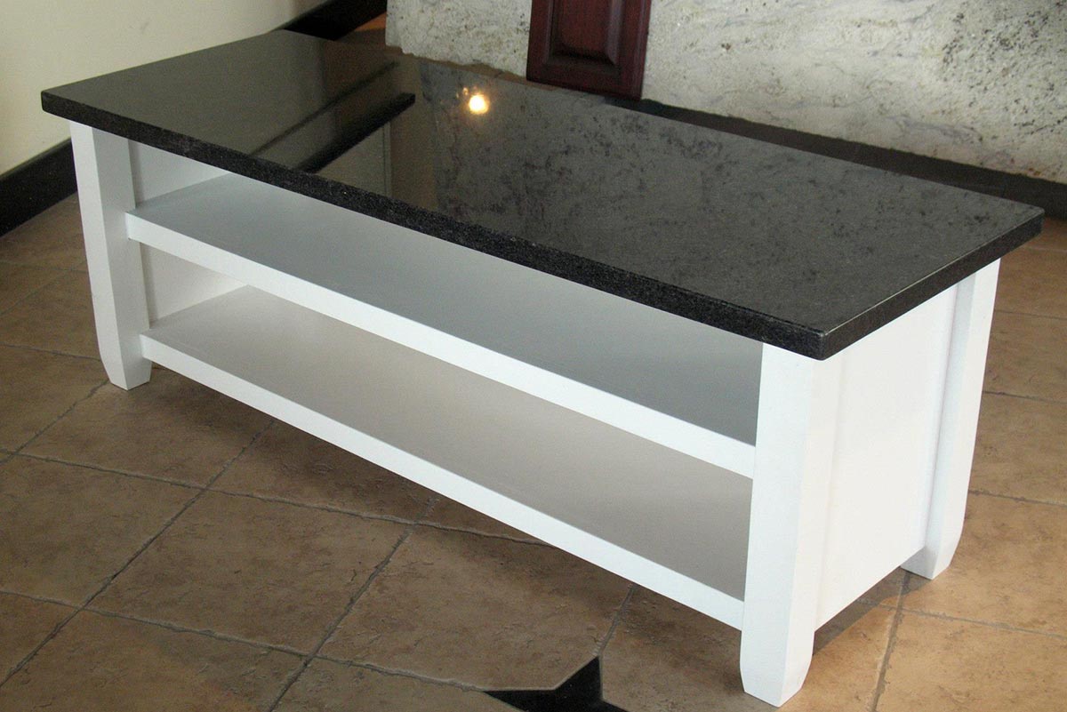 table with stone slab
